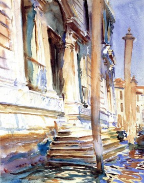 John Singer Sargent Painting - Puerta de un palacio veneciano John Singer Sargent